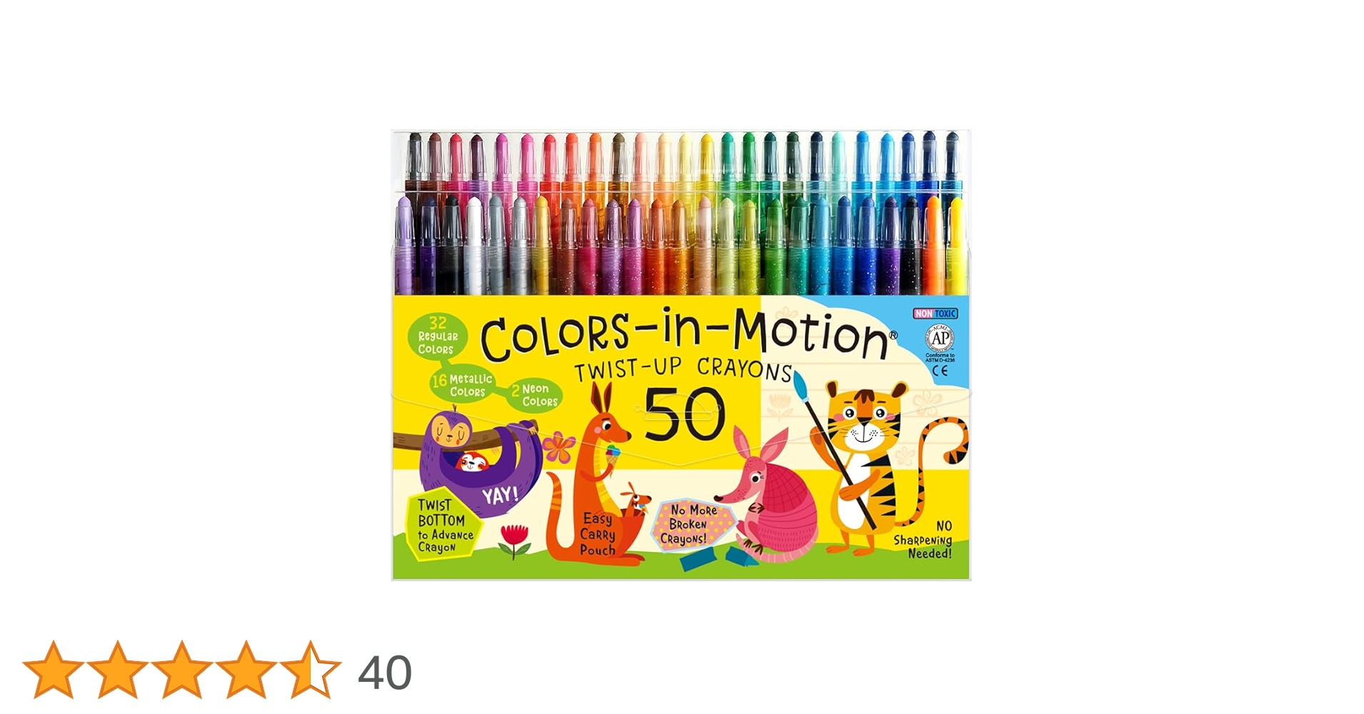 Amazon.co.jp: Colors-in-Motion ツイストアップ 50色セット